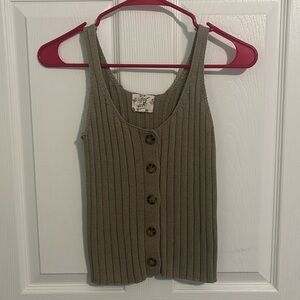 NEW Olive Green Sleeveless Top